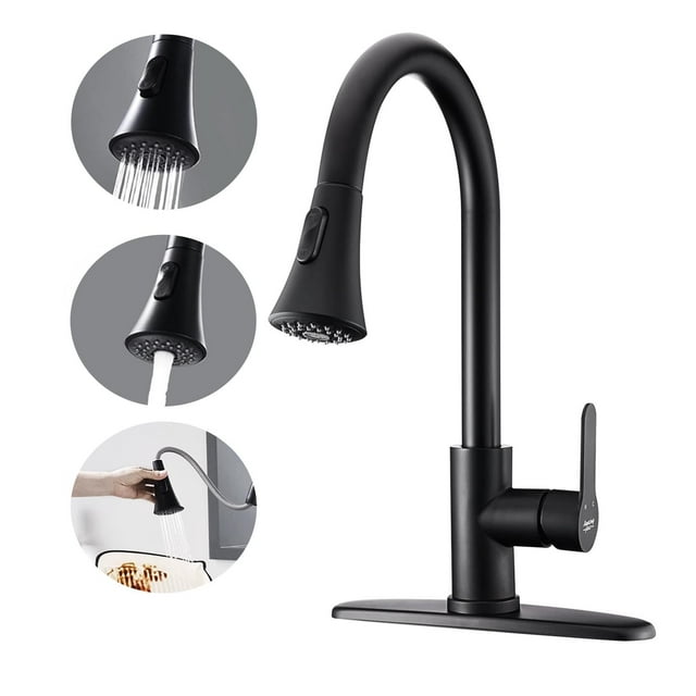 Grifo De Cocina Con Rociador Desplegable: 2 Modos Grifo De Fregadero De Cocina De Acero Inoxidable Grifo Monomando Para Fregadero De Cocina Rv Grifo De Cocina Grifo De Fregadero De Lavandería Con 1.8G