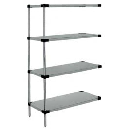 Quantum Storage AD86-2124SG Galvanized Steel Solid 4 Shelf Add On Unit - 21 x 24 x 86 in.