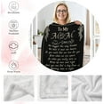 thumbnail image 6 of Birthday Gifts for Mom,Mom Birthday Gifts from Daughter,Gifts for Mom Birthday,to My Mom Blanket from Son,Lightweight Soft Warm Throw Blankets for Home Office Sofa Gifts for Mom Mother 60"x80", 6 of 6