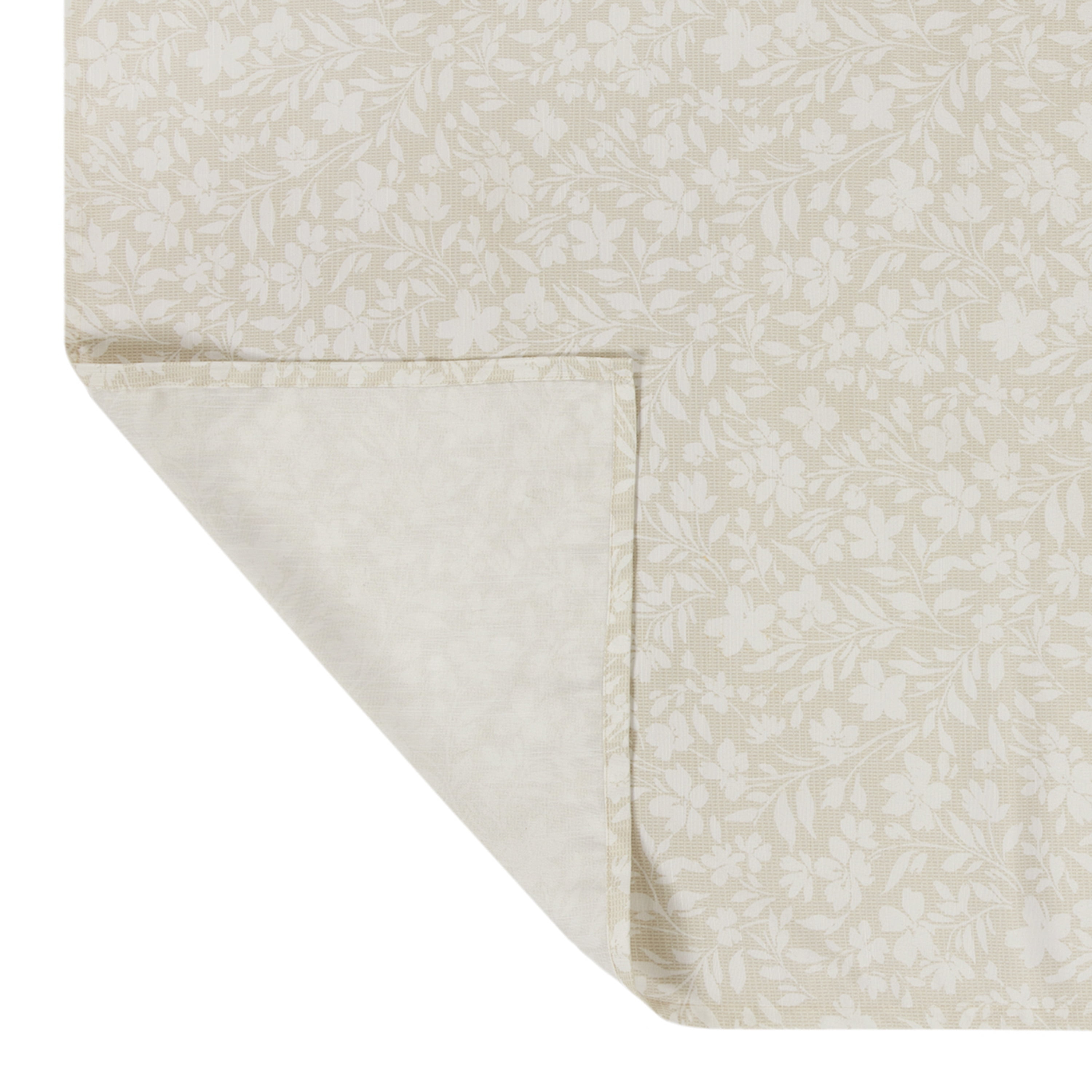 Mainstays Floral Cross Stitch 60” x 84" Tablecloth - Beige - Cotton & Polyester Blend