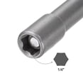 thumbnail image 3 of Uxcell 1/4" Punta de destornillador de tuerca de cambio rápido de vástago hexagonal de 1/4", longitud de 6" tamaños SAE magnético, 3 of 5
