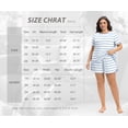 thumbnail image 6 of Cueply Women’s Plus Size Pajama Set Short Sleeve Sleepwear Loungewear 2 Piece Soft Top & Drawstring Shorts with Pockets, 6 of 8