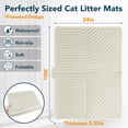 thumbnail image 2 of Alfombrilla de arena para gatos UPSKY, grande, 79 x 61 cm, impermeable, suave, EVA, 2 of 7