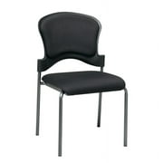 Office Star Products Titanium Finish Armless Visitors Chair