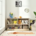 thumbnail image 3 of Gymax Kids 5-Cube Storage Cabinet 2-Shelf Wood Bookcase Organizer Natural, 3 of 10