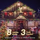 thumbnail image 4 of Luces navideñas Ollny, 60 m, 600 LED, resistentes al agua, con 8 modos, 4 of 8