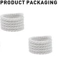 thumbnail image 4 of Tutuviw 140 CM Round Rope Shoelaces Thick Cotton Solid Shoe Laces,DIY Twisted Shoelaces for Men Women Sneakers(2Pcs White), 4 of 7