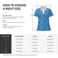 thumbnail image 5 of Naloa Colorful Snake Print T-Shirts Short Sleeve V Neck Tees for Women Fashion Tops Trendy Lightweight Soft Casual Summer Outfits Clothes, 5 of 5