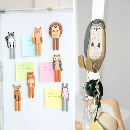 

GXSR Animal Magnetic Hooks Cute Magnets for Fridge Flexible Legs Magnetic Refrigerator Sticker Locker Door Hooks Tail Bendable for Refrigerator whiteboard and Any Magnetic Surface