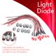 thumbnail image 1 of Diodo de luz, 10 piezas, 12 V, 8 mm, diodo LED pre-LED, diodo emisor de luz LED ultra sensible, 1 of 8