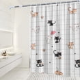 thumbnail image 1 of Cortina impermeable de 180x200cm para dormitorio (gato travieso), 1 of 5