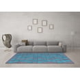 thumbnail image 3 of Ahgly Company Indoor Rectangle Abstract Light Blue Contemporary Area Rugs, 5' x 7', 3 of 4