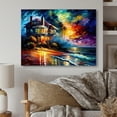 thumbnail image 2 of Designart Colorful Beach House I Canvas Wall Art, 2 of 5