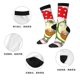 thumbnail image 5 of Balery Avocado Lovers Wearing Umbrella Calcetas Largas con Estampado para Hombre y Mujer – Suaves y Transpirables, Talla Única (US 5-11), 5 of 6
