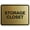 Brushed Gold, variant on Signs ByLITA Classic Framed Storage Closet Sign | Durable Material | Office Sign (Black Gold) - Large