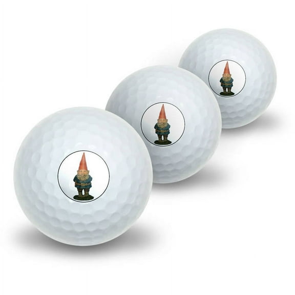 Garden Gnome Novelty Golf Balls, 3pk