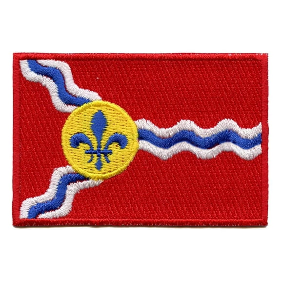 City Of St. Louis Flag Embroidered Iron On Patch