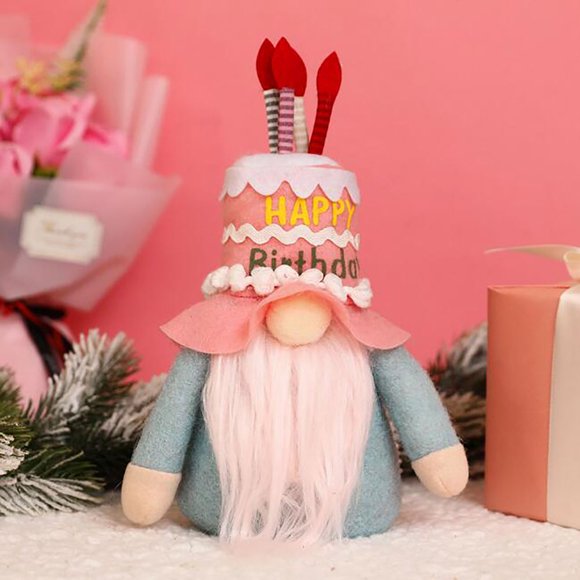 Cadeau d'Anniversaire Créatif Couple Follure Poupée Sans Visage Chapeau de Gâteau Nain Poupée Rudolph Décoration de Fenêtre Ornements