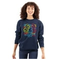 thumbnail image 3 of Smurfs Characters Retro 90s Graffiti Sweatshirt for Men or Women Brisco Brands M, 3 of 6