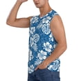 thumbnail image 3 of Kdxio Leaves And Flowers for Men's Muscle T-shirt,Sleeveless for Workout Running Athletic Gym Lounge Casual, 3 of 7