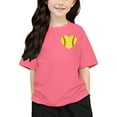 thumbnail image 3 of Hiiyo T-Shirt Graphique de Baseball pour Fille, Manches Courtes, Ample, Sport pour Enfants, 3 of 6