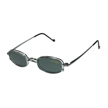 smart clip 802 mens/womens prescription ready for adults designer full-rim flexible hinges sunglass lens clip-ons eyeglasses/eye glasses (44-21-140, silver)