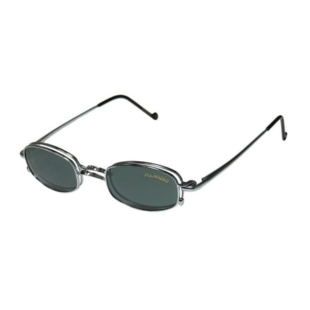 Interchangeable Lens Golf Matte smart clip 802 mens/womens prescription ready for adults designer full-rim flexible hinges sunglass lens clip-ons eyeglasses/eye glasses (44-21-140, silver) ()