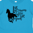 thumbnail image 4 of Inktastic Live Like Someone Left the Gate Open Horse Silhouette Boys or Girls Toddler T-Shirt, 4 of 5