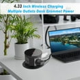 thumbnail image 7 of Automatic Pop Up Outlet, 4.33 inch Pop Up Outlet for Countertop with 15W Wireless Charger 3 AC Plug 1 USB-A 1 USB-C Hidden Outlet 5 FT Cord for for Kitchen/Home/Office, 7 of 7