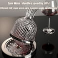 thumbnail image 3 of Dextrus 700ml Lead-Free Crystal Wine Glasses & 1500ml Wine Dispenser, Set of 2, 3 of 12