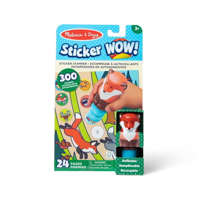 Bloc de actividades y estampado de pegatinas Melissa & Doug Fox