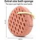 thumbnail image 2 of Esponja de baño, esponja para el cuerpo de Loofah, esponja de limpieza para la ducha, esponja para el uso de la ducha (2 piezas) Feliz Sencillez, 2 of 5