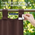 thumbnail image 5 of Lapalife Outdoor Curtain for Patio Waterproof Extra Wide, Tap Top Blackout Curtain Thermal Insulated Drapes, 1 Panel, 100''x 96'', Brown, 5 of 8