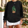 thumbnail image 2 of Sudadera Para Mujer Sudaderas Con Cuello Redondo Blusa de Manga Larga Con Estampado Navideño Informal A La Moda Odeerbi  ODB172337, 2 of 7