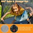 thumbnail image 6 of KOFUN 8FT Trampoline with Basketball Hoop & Light, 800LBS Heavy Duty Trampoline for Adults Capacity for 1-2 Kids, No Gap Design Backyard Trampoline with Enclosure Net, Ladder, A Ball, Black, 6 of 8
