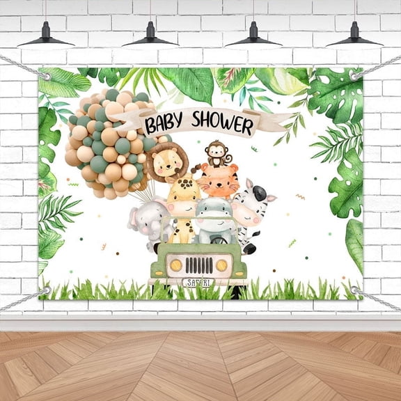 Youihom Lot de 3 Toile Animaux Bebe Girafe Éléphant Lionceau Feuille Tropicale Affiche Safari Chambre Enfant Poster a3 Jungle Tableau Coloré sans Cadres