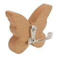 thumbnail image 3 of Gancho de Pared de Mariposa de Madera, Ganchos de Mariposa Percha de Ropa Hermosa Aparia para Toalla para El Abrigo, 3 of 7