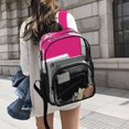 thumbnail image 5 of Iauyy Clear Backpack Heavy Duty PVC Transparent Backpack for College Workplace, Broad and Solid, 5 of 8