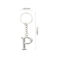thumbnail image 4 of MasteelfCA Alphabet Letter Pendant Keyring Creative Alloy Keychain Cool Car Keyring Handbag Phone Pendant Charms Gift (P), 4 of 7