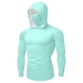 thumbnail image 3 of Aofany Sun Protection Shirts for Men with Face Cover Uv Spf Upf 50+ Rash Guard Sun Shirts Fishing Lightweight Long Sleeve Cooling Hoodies, 3 of 4