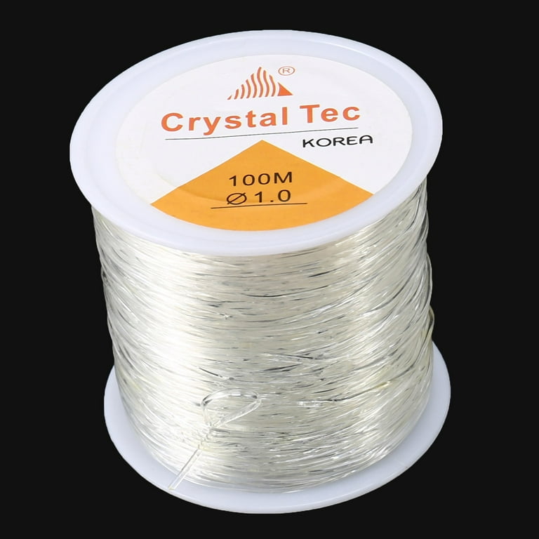 LUTER 1mm Clear Bead Cord Crystal Elastic Stretchy Bracelet String for  Jewelry Making Necklace Bracelet Beading Thread (328ft)