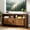 walnut-39in, variant on Mid-Century Modern TV Stand for 43 Inch TV, Fluted Wood Media Console with Sliding Doors, Walnut