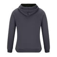 thumbnail image 3 of Herrnalise Men's Full-Zip Hooded Fleece Sweatshirt New Fashion Casual And Winter Long Zipper Sweater Sleeve Thin Velvet Sweater Coat Men Hoodies for Men with Zip Pockets, 3 of 3
