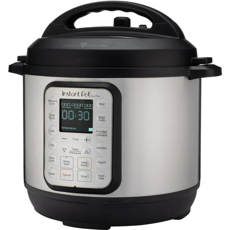 Instant Pot Duo Plus 60 1000W, 6 Quart, 9-in-1 Pressure Cooker -  Silver/Black for sale online