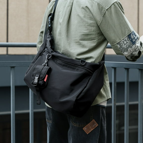 Men's Multi-functional Shoulder Bag,Black