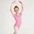thumbnail image 2 of AHTJRT Leotards for Girls Cute Summer Dance Ballet Gymnastics Sleeveless Tank Bodysuits with Ruffled Collar Watermelon Red#01 14-15 Years, 2 of 6