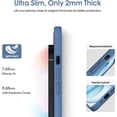 thumbnail image 4 of Liquid Silicone Case for iPhone 15 - [Camera All-Round Protection] [Soft Microfiber Lining Anti-Scratch] 4 Layer Full Covered Shockproof Gel Rubber Phone Case Cover, 6.1", Blue, 4 of 16