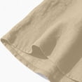 thumbnail image 5 of VBVC Women's Cotton-Linen Sleeveless Tank Top,Ladies Breathable Button Neck Blouse,Loose Fit Summer Pleated Shirt For Women,Khaki,S-3XL, 5 of 10