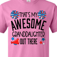 thumbnail image 4 of Inktastic That's My Awesome Granddaughter Out There Cheerleader T-Shirt, 4 of 5