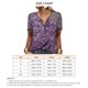 thumbnail image 5 of Camiseta de manga corta para mujer, camiseta de verano con cuello abotonado para mujer, camiseta con cuello en V para mujer, camiseta con cuello abotonado para mujer Consigue más, 5 of 5